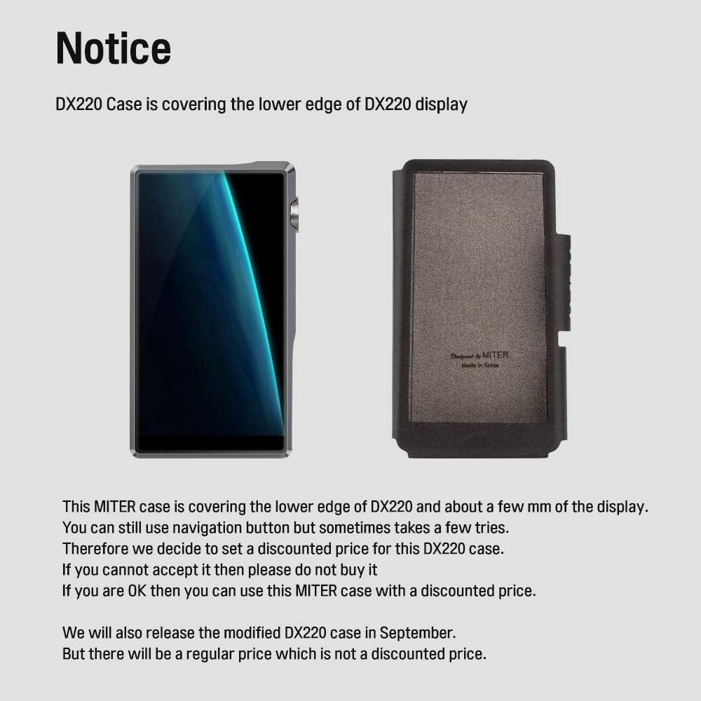 【中古美品】ibasso DX200 MITER レザーケース付 iBasso DX200, DX150 Leather Case by Miter